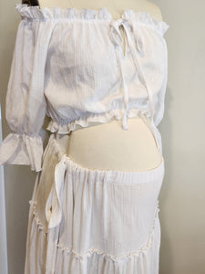 Ruffle Boho Set - Split Skirt - Made to Order