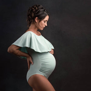 Limited Edition Monaco Bodysuit - Sage Green - Bloom Maternity Gowns