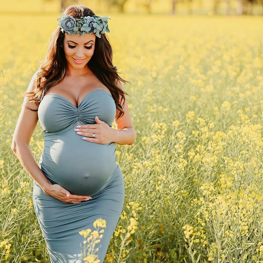 Limited Edition Sage Green Oasis - Bloom Maternity Gowns