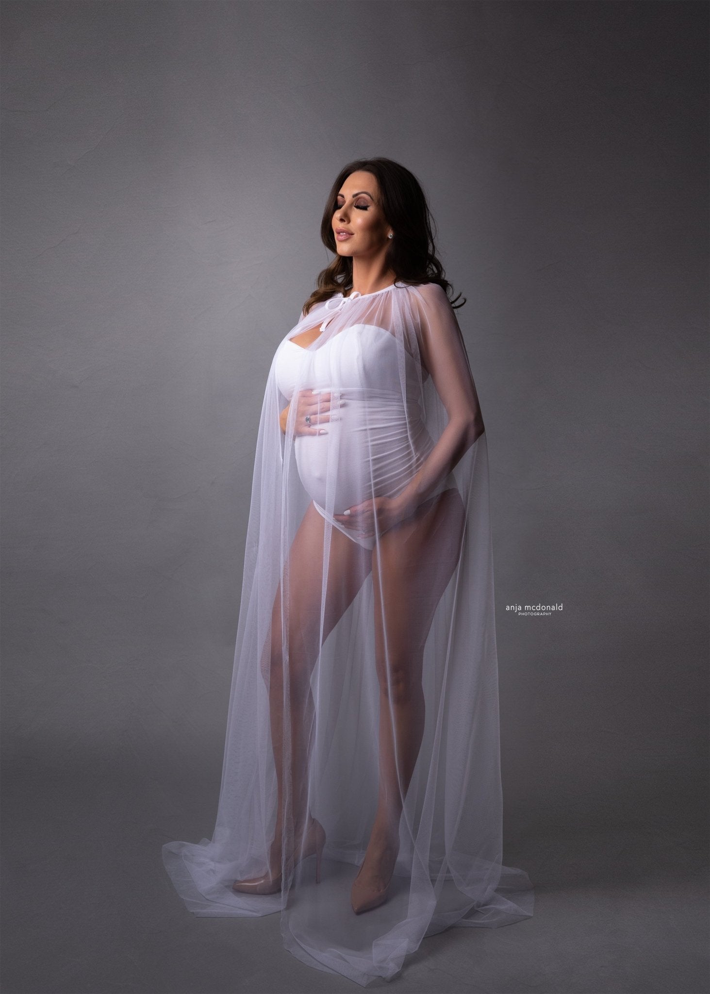 Ready to Send Cascade Cape - Bloom Maternity Gowns