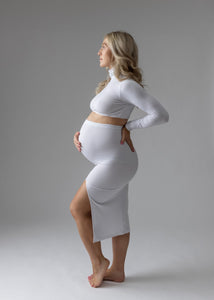 Split Midi Skirt - Bloom Maternity Gowns