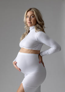 Split Midi Skirt - Bloom Maternity Gowns
